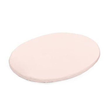 Stokke Sleepi Mini Spannbettlaken, Peachy Pink – Weiches Laken für süße Träume - Perfekt für die ovale Sleepi Mini Matratze – Sicher, stylish & waschbar – 100% feiner Baumwoll-Perkal im Sale